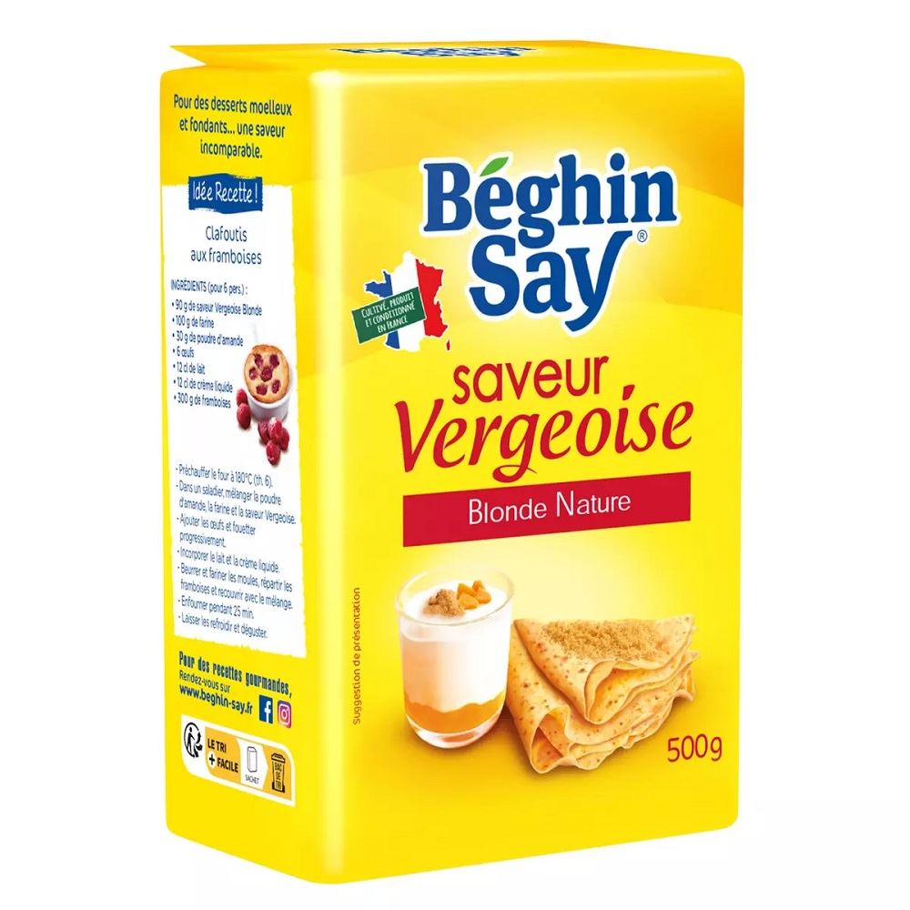 Bring a taste of Northern France into your kitchen with Béghin Say Light Vergeoise, a premium blond caramelized beet sugar that elevates both everyday recipes and gourmet creations. This French specialty sugar is beloved for its smooth, caramel-like flavor and golden hue, making it ideal for enhancing the taste and appearance of sugar pies, waffles, crepes, and desserts.