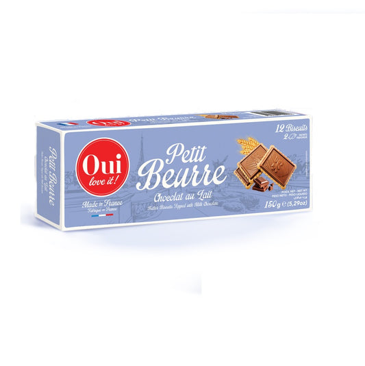 The buttery biscuit and silky milk chocolate make for a delicious flavor profile that will satisfy your sweet tooth. The Petite Beurre Milk Chocolate Biscuit is a delicious treat that may be enjoyed with company or on your own time.