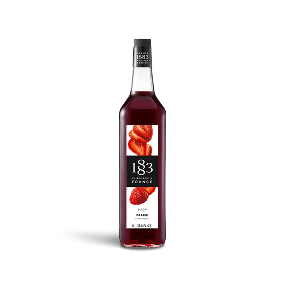 1883 strawberry syrup has the authentic and intense flavor of ripe strawberries with a slight touch of acidity. 