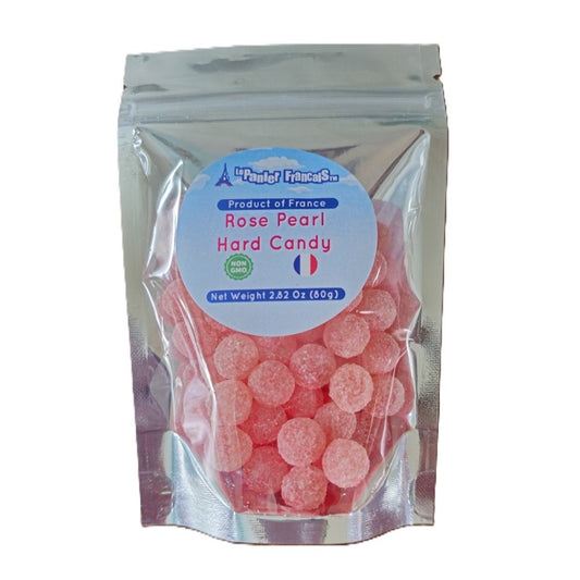 Le Panier Francais Pearl Rose French Hard Candy 80g/2.80 oz