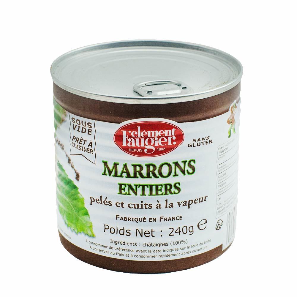 Clement Faugier Whole chestnuts, vacuum-packed, can 240g (8.5 oz)