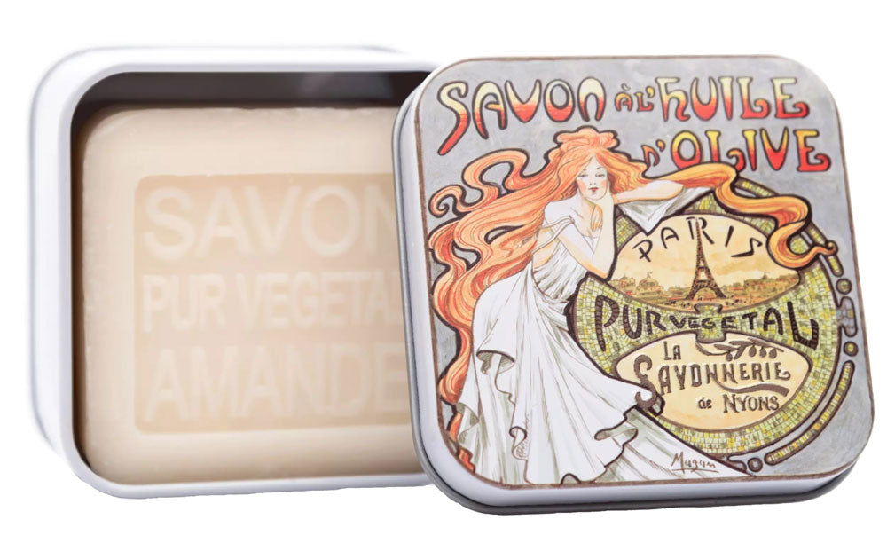 La Savonnerie de Nyons Square Tin Mucha Paris 100g/ 3.52oz