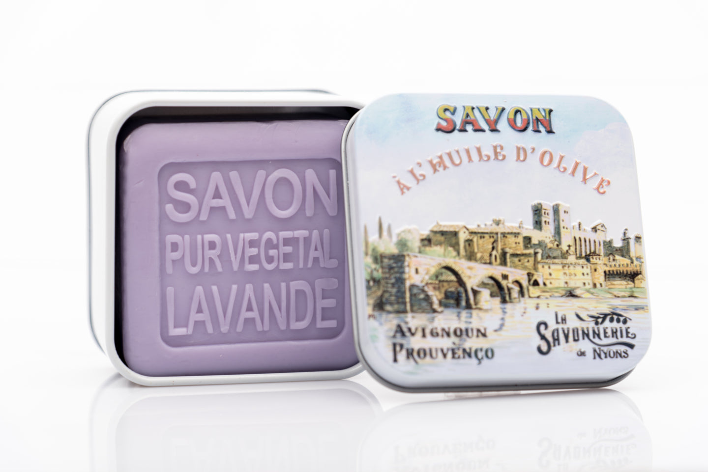 La Savonnerie de Nyons Metal Box The Avignon Bridge 100g/ 3.5 oz