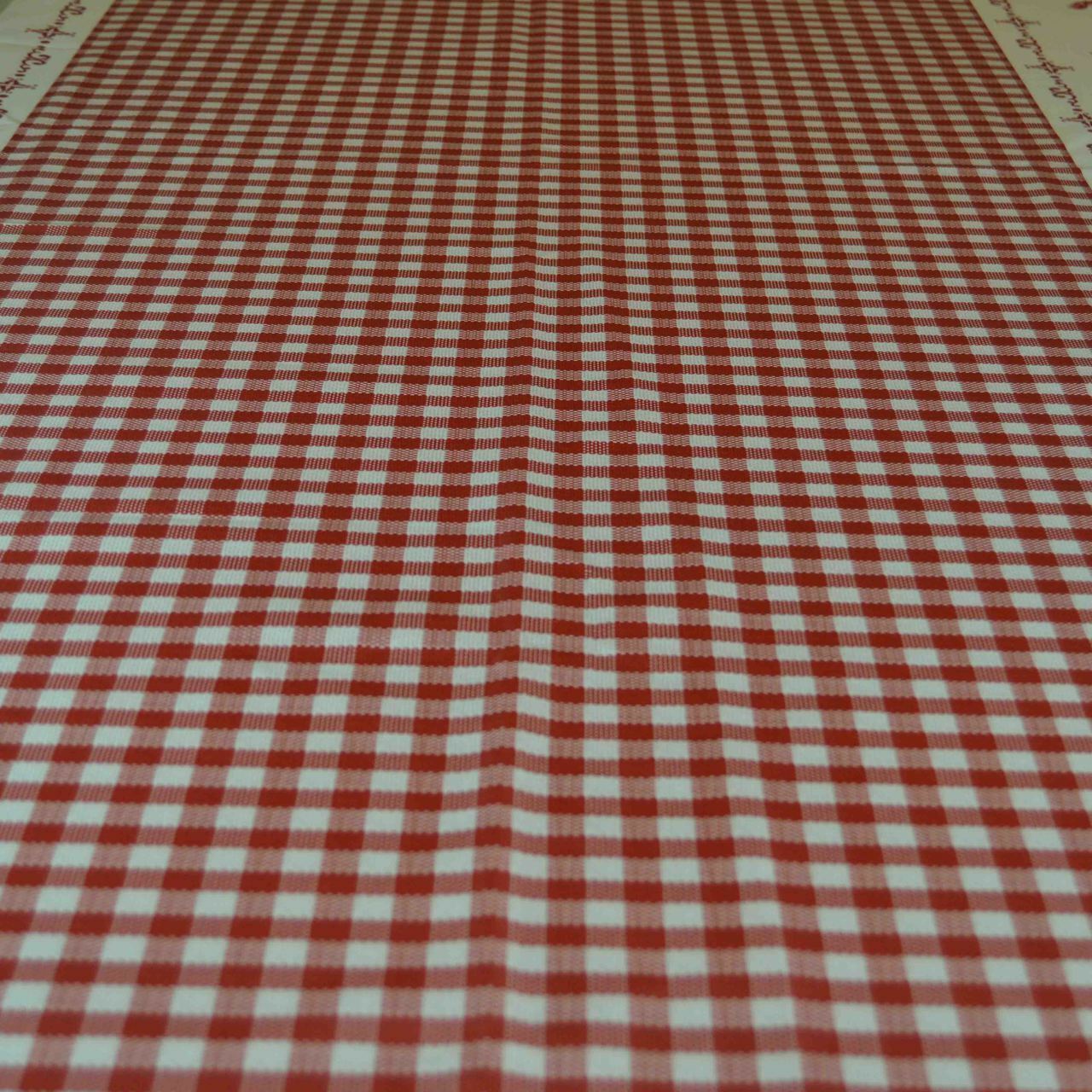 French Tablecloth Countryside Red and White