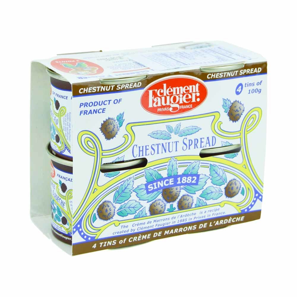 Clement Faugier French Chestnut Spread pack of 4x100g (4x3.5 oz)