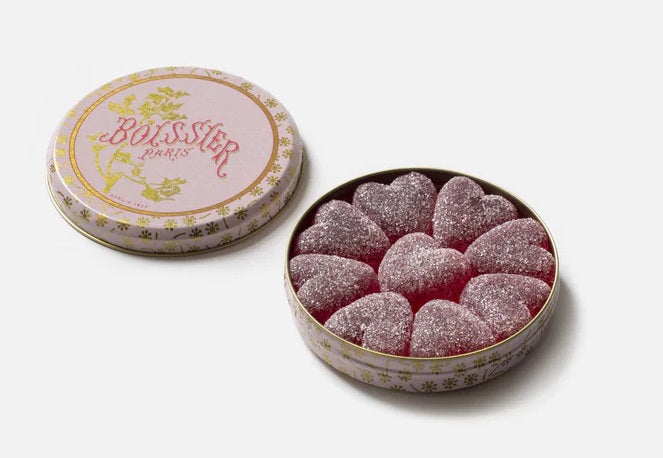 Maison Boissier's cherry-flavored sweet gum hearts have just the right amount of sourness to make them the ideal Valentine's Day present.