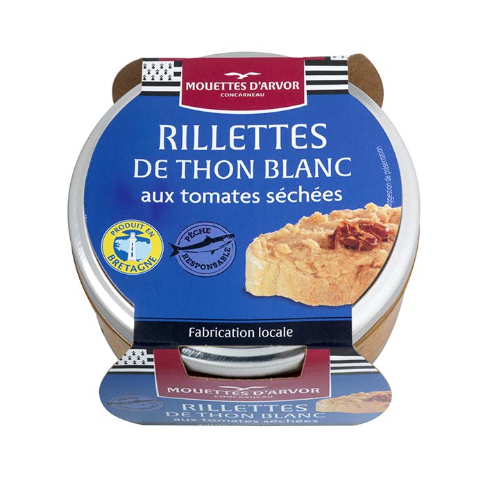 Les Mouettes d'Arvor white tuna and sundried tomatoes rillette spread