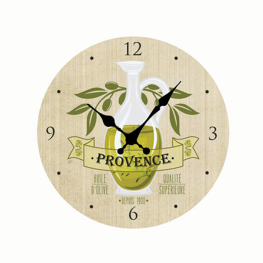 Clock Olive Oil of Provence 11 inch