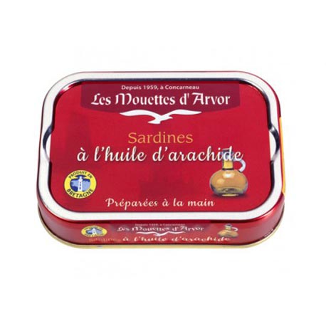 Les Mouettes d'Arvor Sardines in Peanut Oil