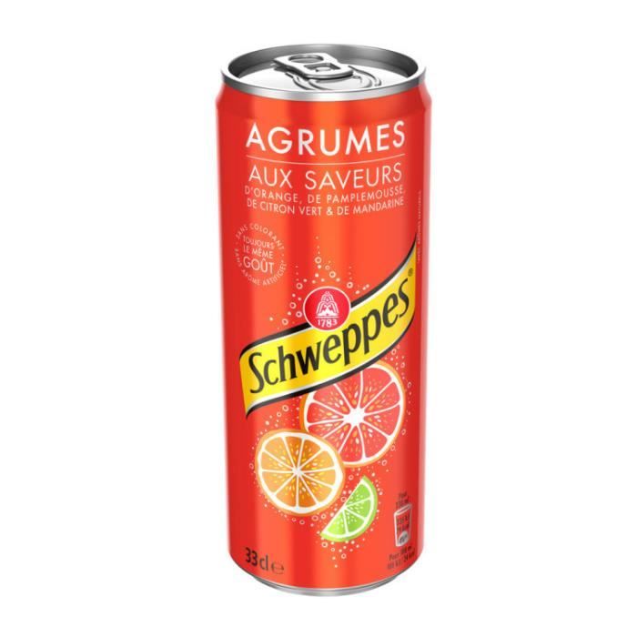 Schweppes Soft Drink 4 Citrus Fruits is a delightful soft drink made with natural citrus tastes and other natural flavors, as well as sugar and sweeteners, that is available in four different varieties.